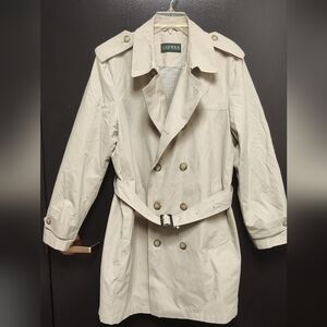 Ralph Lauren Tan Women's Button Up Trench Coat w/Belt 40S M/L